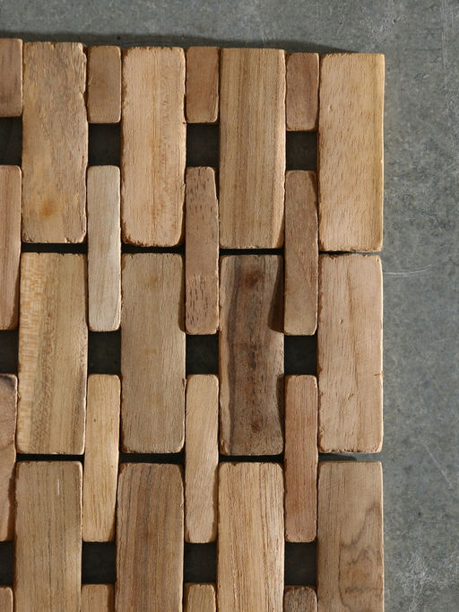 Коврик из тикового дерева, 40×30×0.7 см