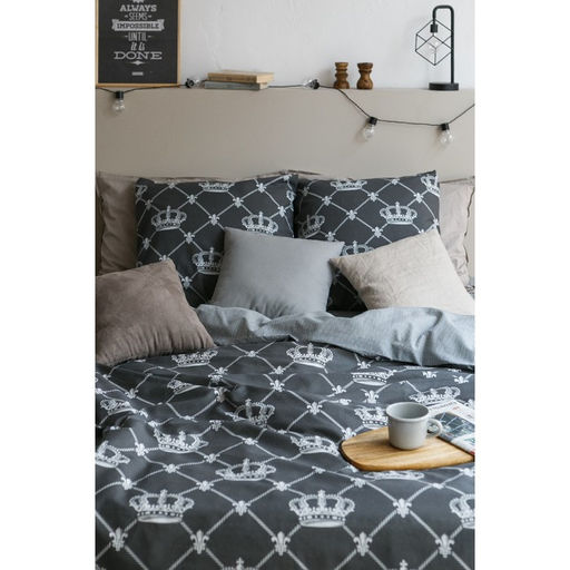 Постельное бельё Этель дуэт Crown 143х215 см - 2 шт, 240*220 см, 70х70 см -2 шт, бязь фото 3