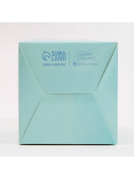 Цена за 5 шт. Коробка для капкейков, кондитерская упаковка, 1 ячейка «Голубой», 9×9×11 см