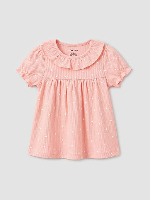 Bask?l? K?z Bebek Bluz ve Tayt