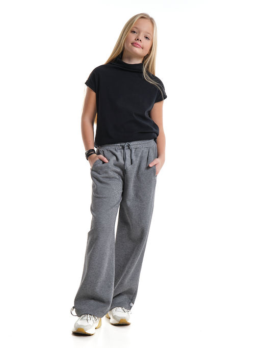 Брюки для девочки 33-7494 серый - Mini maxi фото 7