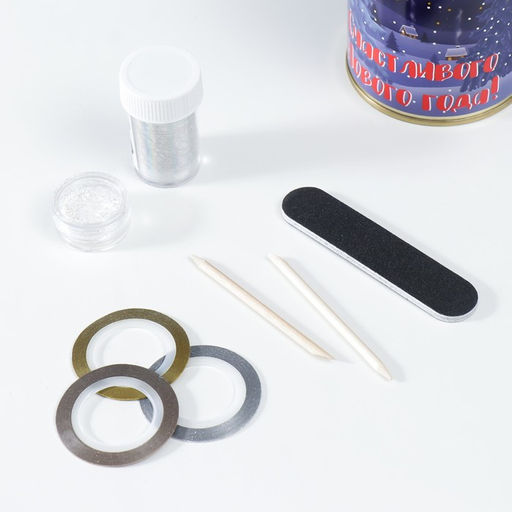 Сувенирный набор-маникюрный, в банке Счастливого Нового года! - Simaland фото 6