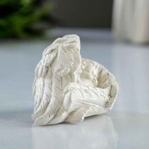 Фигурка из гипса Ангел в крыльях, перламутровая, 7?4.5?4.5 см