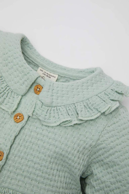 Платье с длинными рукавами для маленьких девочек - Defacto фото 2