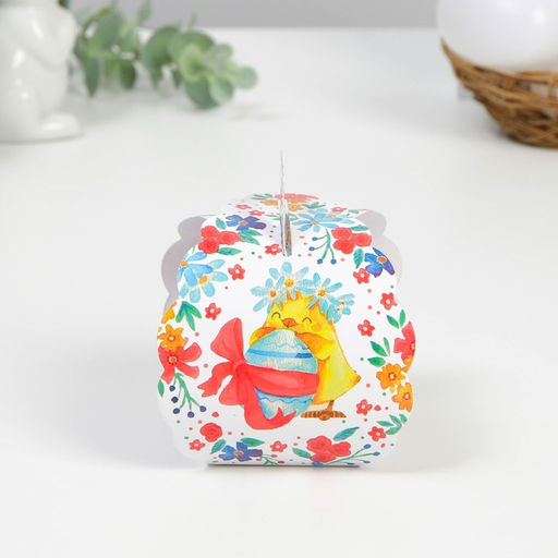 Цена за 10 шт. Коробочка подарочная для яйца «Счастливой Пасхи!» на пасху, 25×30 см