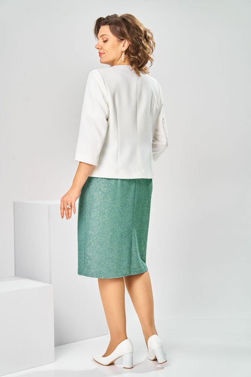Костюм Romanovich Style 3-2697 белый/зелень