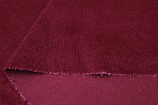 Бархат цв.Вишневый-2, СОРТ2, ш.1.48м, хлопок-90%, лайкра-5%, п/э-5%, 280гр/м.кв - Купава фото 4
