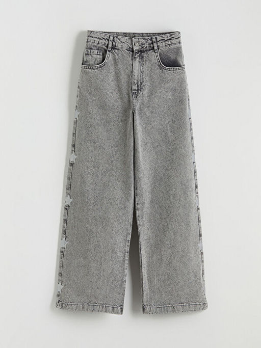 Wideleg K?z ?ocuk Jean Pantolon