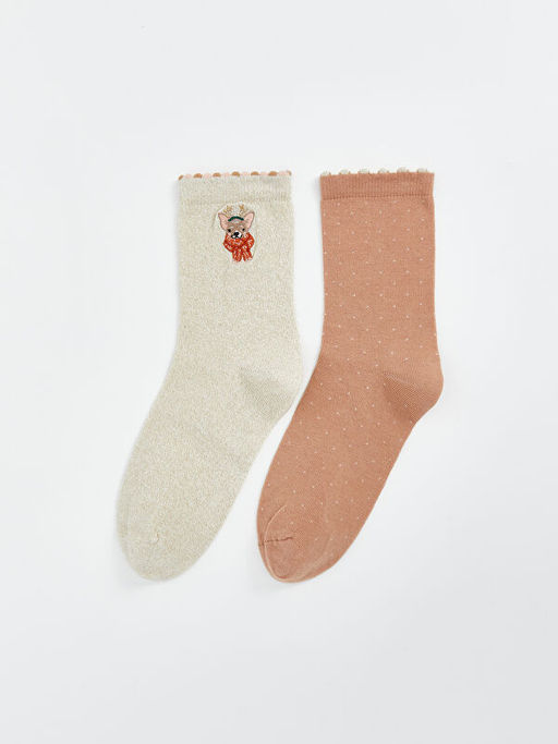 Y?lba?? Temal? Kad?n Soket ?orap 2li