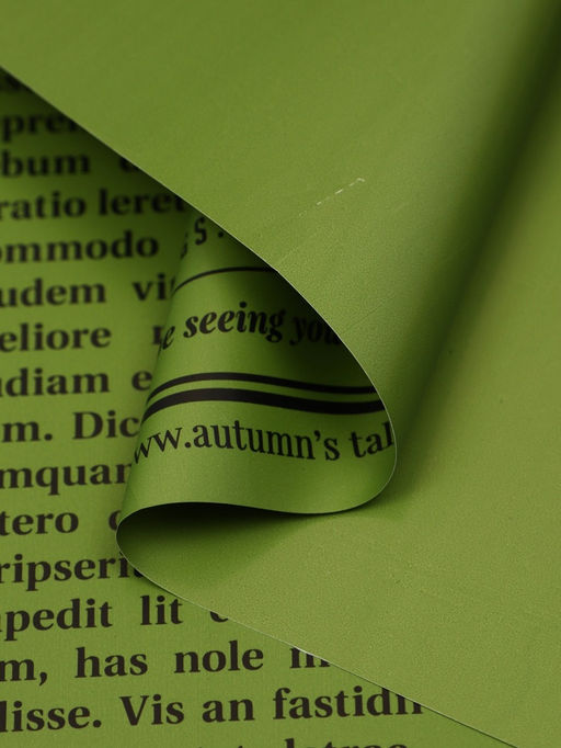 Цена за 15 шт. Плёнка флористическая «Газета любви», травянной, 65 мкм, 50×57±1 см