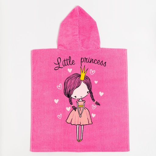 Полотенце-пончо детское махровое Крошка Я Принцесса 60х120см, 100% хлопок, 300гр/м2  фото 11
