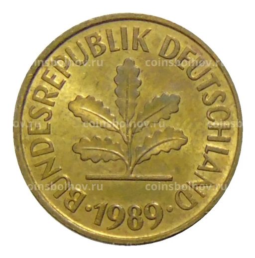 5 пфеннигов 1989 года F Германия