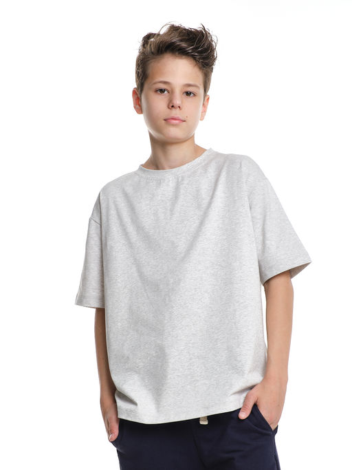 Футболка хлопок подросткам для школы 22-7625 черный - Mini maxi фото 5