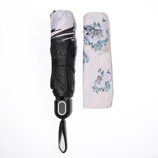 Зонт механический Пионы, эпонж, 4 сложения, 8 спиц, R = 48 см, цвет МИКС - Simaland фото 6