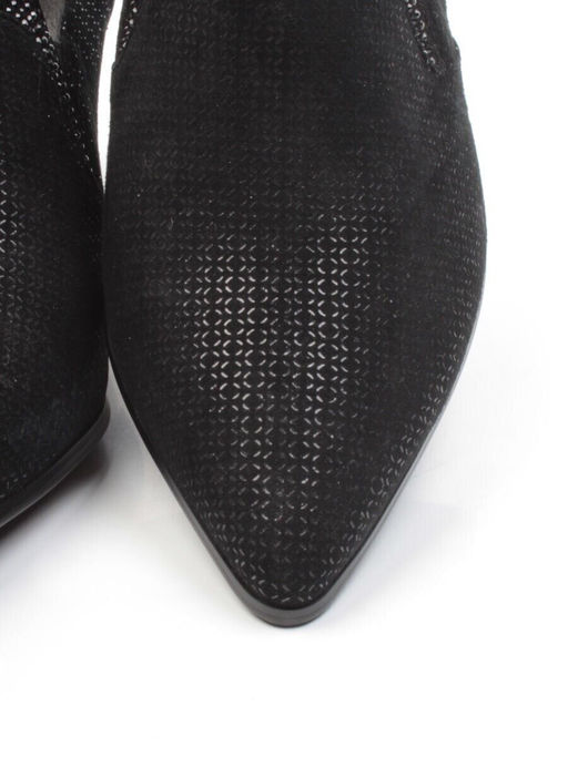 03-6247-T1 BLACK Полуботинки женские (велюр, натуральная кожа)