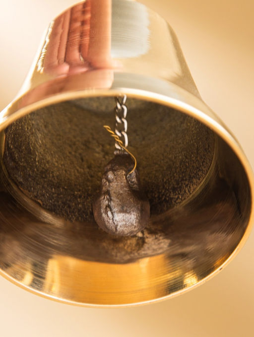 Цена за 2 шт. Колокольчик, 7×7×16.5 см, латунь