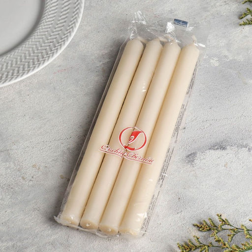 Набор хозяйственных свечей парафиновых, 1.9×24.5 см, 9 ч, 65 г, 4 шт.