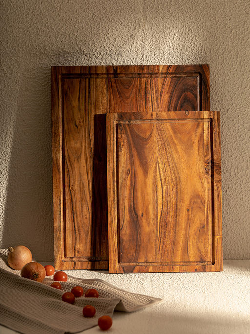 Доска разделочная 35x25 коричневый дерево акации