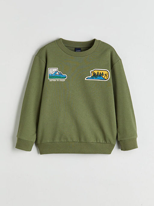Bisiklet Yaka Erkek ?ocuk Sweatshirt