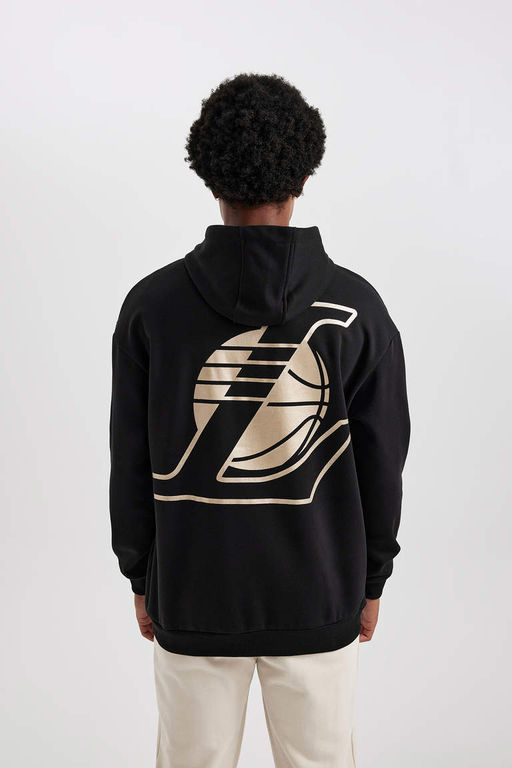 DeFactoFit Толстовка комфортного кроя с капюшоном NBA Los Angeles Lakers  фото 6