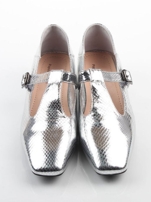 06-B68A-120U GREY/SILVER Туфли женские (натуральная кожа)