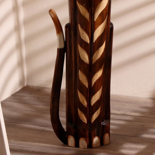 Сувенир «Кошка», 100 см, дерево, коричневый