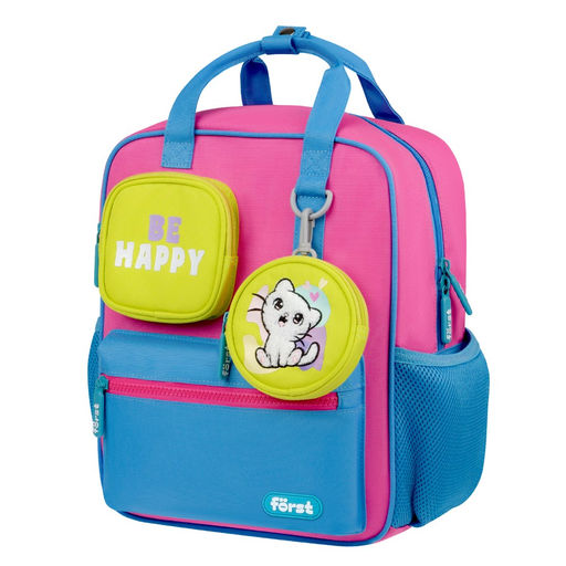 Рюкзак F?rst F-Kids "Be Happy!" (FT-KB-022502) 30,5*25,5*12см, 1 отделение, 5 карманов, эргономичная спинка