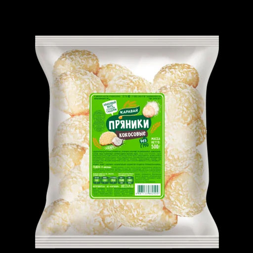 Цена за 2шт Пряник Кокосовый 500 гр./62509