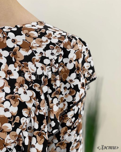 Платье Дэсти (коричневый) Турция - Nadi bordo фото 4