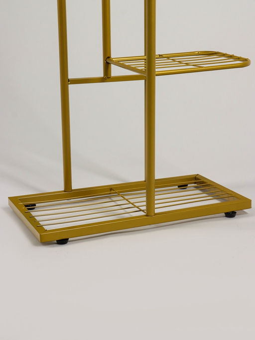 Подставка для цветов Greengo, 7 полок, 43×22×126 см, напольная, металл, цвет золотой