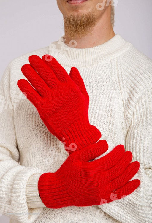 Перчатки взрослые из монгольской шерсти (арт. 04191) - Тод оймс ххк фото 4