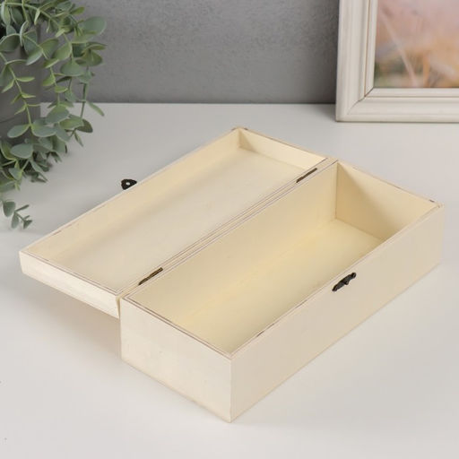 Шкатулка для росписи дерево «Прямоугольная», замок пряжка, 26×11×8 см