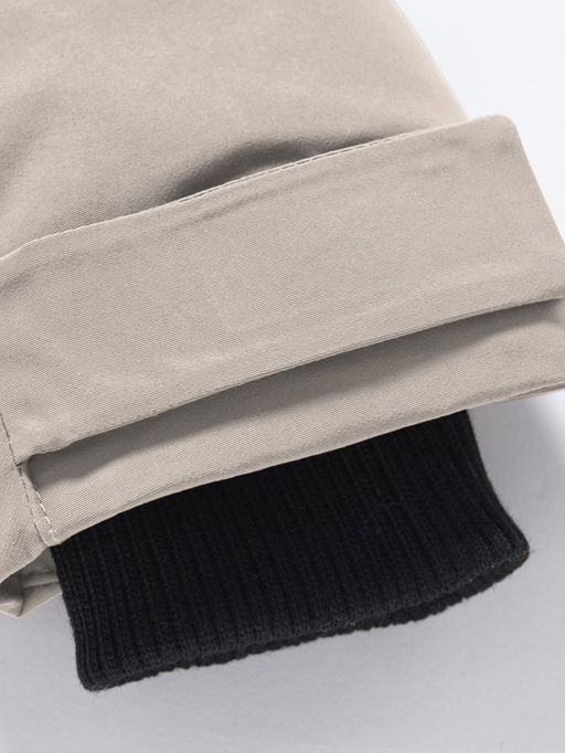 Парка зимняя подростковая для мальчика с капюшоном бежевого цвета 9539B - Mtforce фото 18