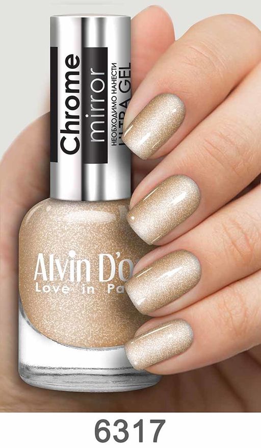 Alvin Dor Лак для ногтей Chrome mirror тон 6317 15мл