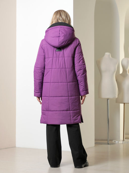 25422 Пальто лиловый - Dizzyway фото 11