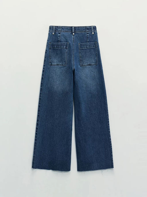 Джинсы укороченные с высокой посадкой ZR2604092323-103 / Zarina