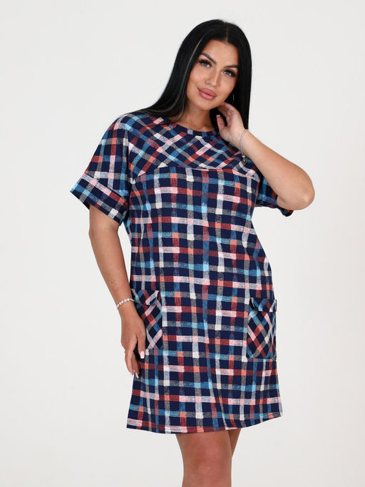 Т-24 ТУНИКА ЖЕНСКАЯ (Клетка) - А-дина фото 4