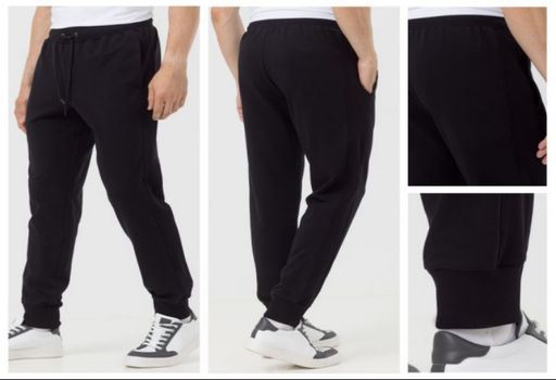 Мужские брюки зауженные из футера PDB-242 - Pantelemone фото 4