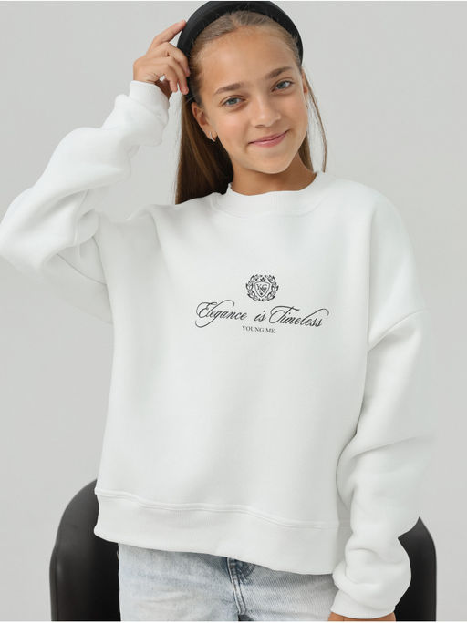 Свитшот Начес Элегант Какао Девочка - София фото 13