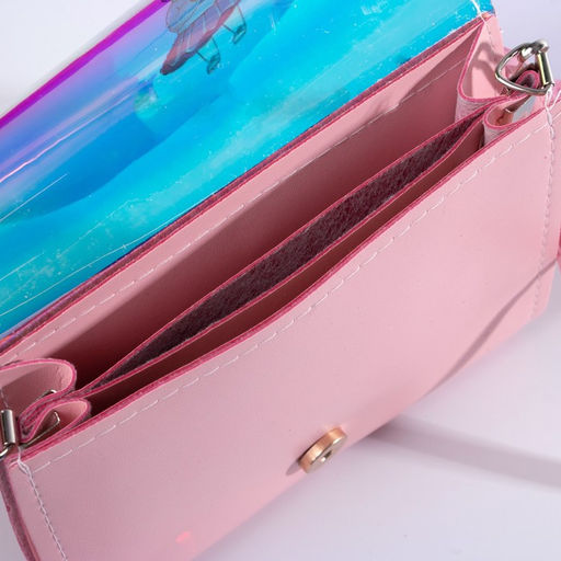 Сумка детская Зайка в юбочке на клапане, цвет сиреневый - NAZAMOK KIDS фото 4