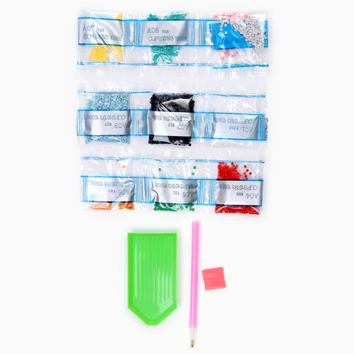 Термокружка детская с алмазной мозаикой Дед Мороз, 450 мл, набор для творчества