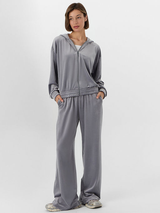 Брюки женские велюровые серые - Mark formelle фото 6