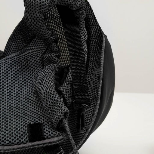 Сумка-переноска Слинг для животных, 37 х 20 см, чёрная - Пижон фото 9