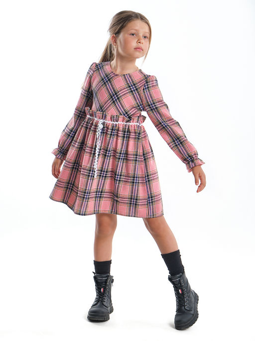 Платье для девочки нарядное UD 7351 бирюз клетка - Mini maxi фото 12