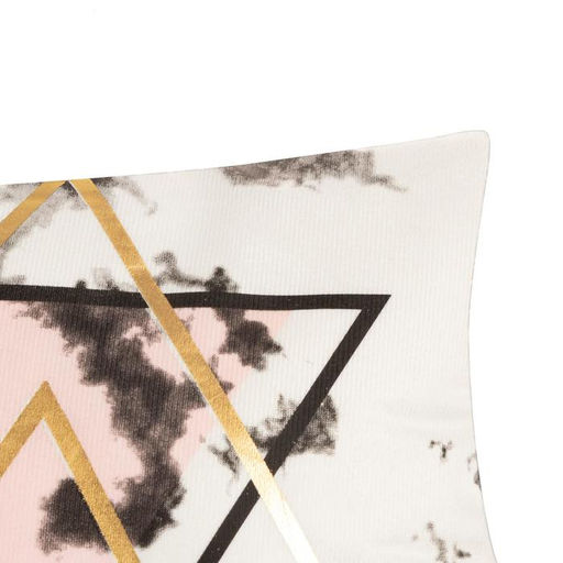 Наволочка декоративная Этель Треугольники 40х40 см, велюр  фото 2