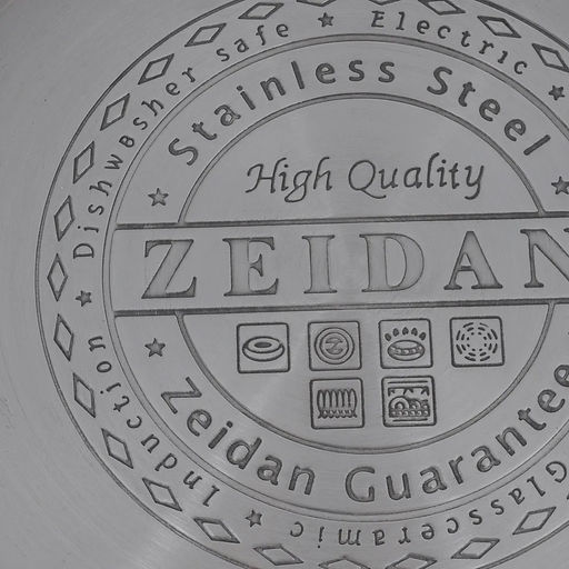 Кастрюля нерж 3,0 л (18 см) ZEIDAN со стекл крышкой, 5-ти слойное капс дно, арт. Z-50243