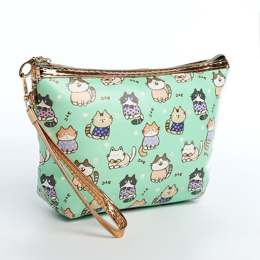 Косметичка на молнии, цвет коричневый - Simaland фото 4