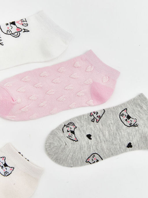 Desenli Kad?n Patik ?orap 5li