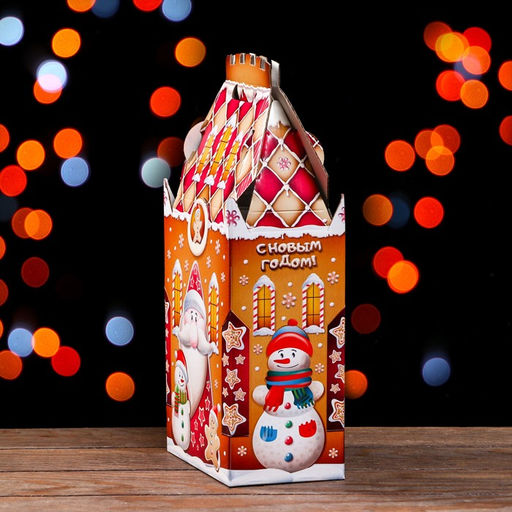 Цена за 5 шт. Подарочная коробка Пряничный 16,7 х 10,1 х 34,5 см - Simaland фото 3