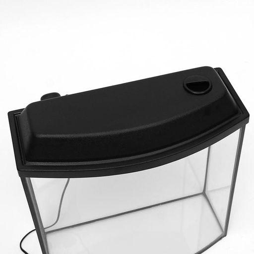 Аквариум Телевизор с крышкой, 40 литров, 46 х 20 х 44/49 см, чёрный - Пижон фото 4